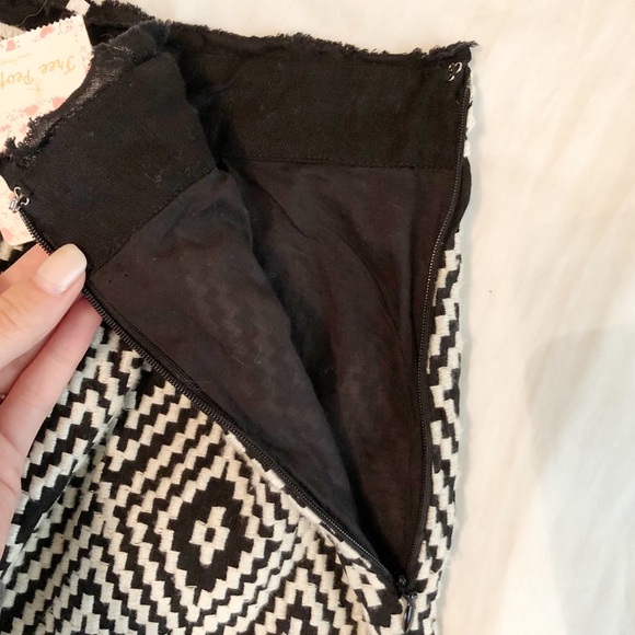 NWT Free People Alexus Black Mini Skirt - Picture 6 of 9